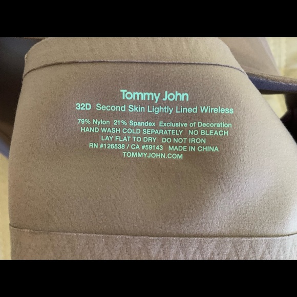 Tommy John NWT 2nd skin lightly lined wireless - Picture 5 of 6